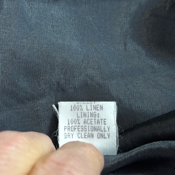 Mica Floral Dress Y2K Sz 8 Babydoll 100% Linen Fit &Flare Romantic Asian Print - Picture 12 of 15